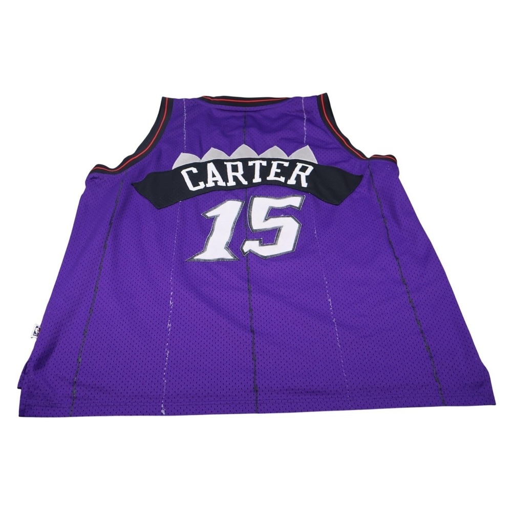 Toronto Raptors Jersey Mens 2XL Purple NBA Basketball Vince Carter Adidas - Picture 2 of 12